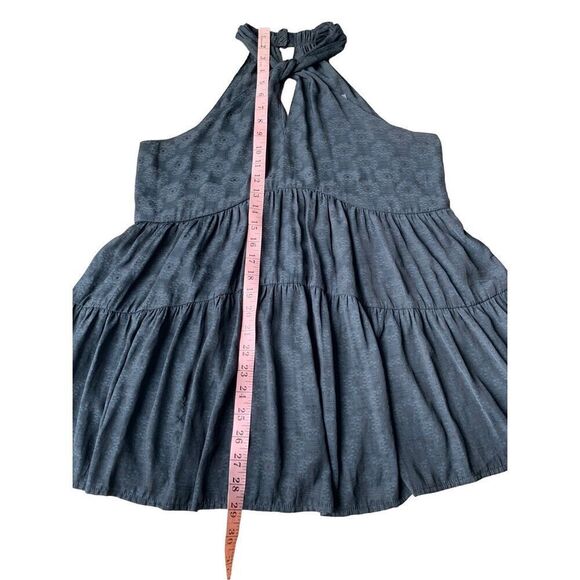 Anthropologie Black Lavinia High Neck Halter Blouse - Picture 9 of 11